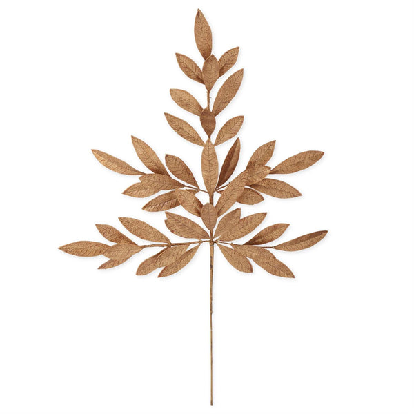 26 Inch Gold Magnolia Leaf Stem