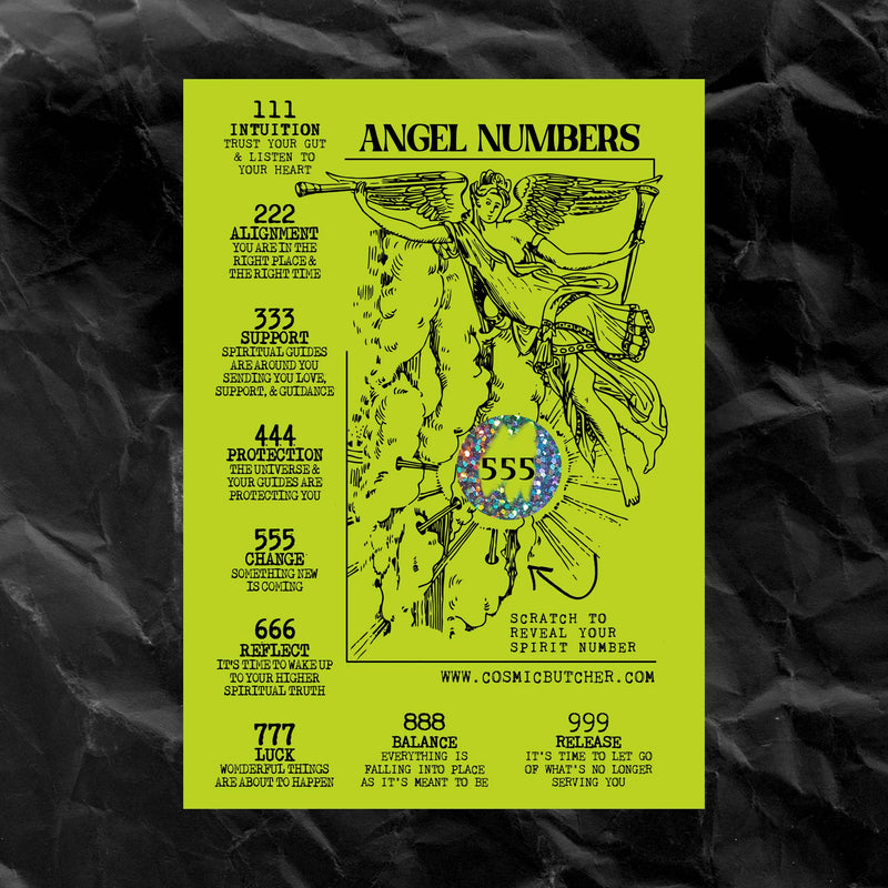 Angel Number Scratch Off Affirmation Card | Divination Cards
