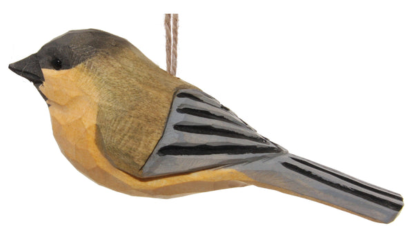 Wooden great tit 11cm
