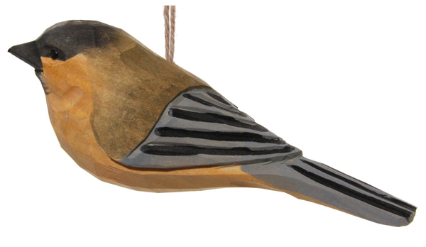 Wooden great tit 14cm