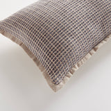Sasha Lumbar Indoor-Outdoor Pillow, Taupe Mocha