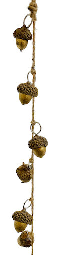 Acorn garland gold 180cm