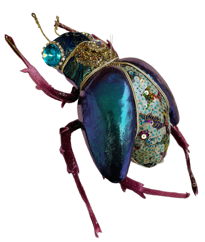 Fly ornament purple, green 27cm