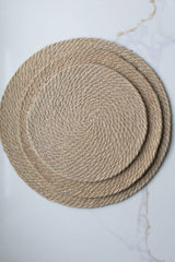 Farmhouse Simple Jute Charger