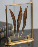 BRASS PHOTO FRAME AND STAND