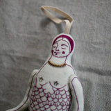 Mer Person - Cotton & Lavender filled Ornament Doll, Mermaid