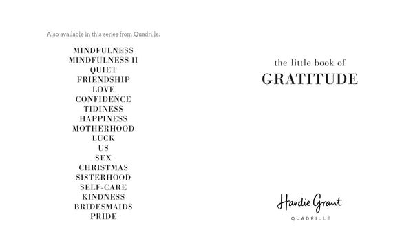 Little Book of Gratitude