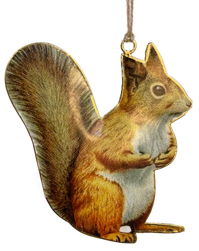 Metal flat squirrel 15cm