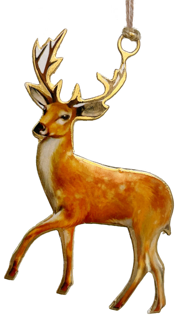 Metal flat deer 12