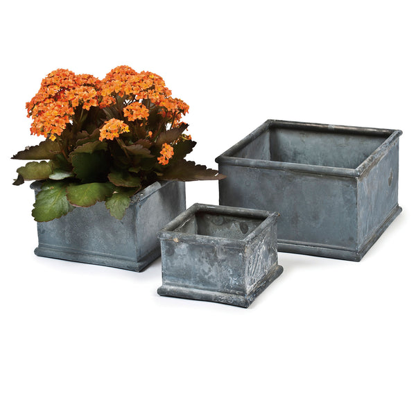 SQUARE ZINC CONTAINERS