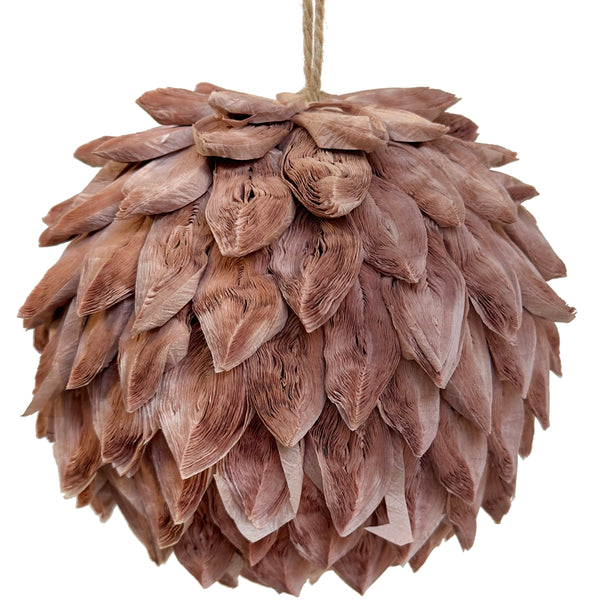Paper petals ball lt pink 10cm