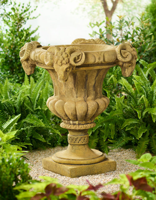 Four Headed Ram Urn