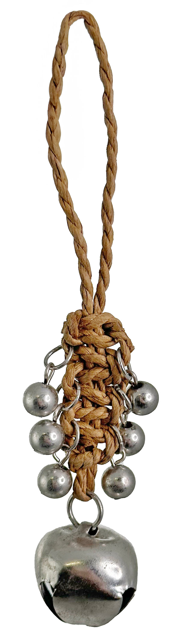 Jingle bell ornament silver 7cm