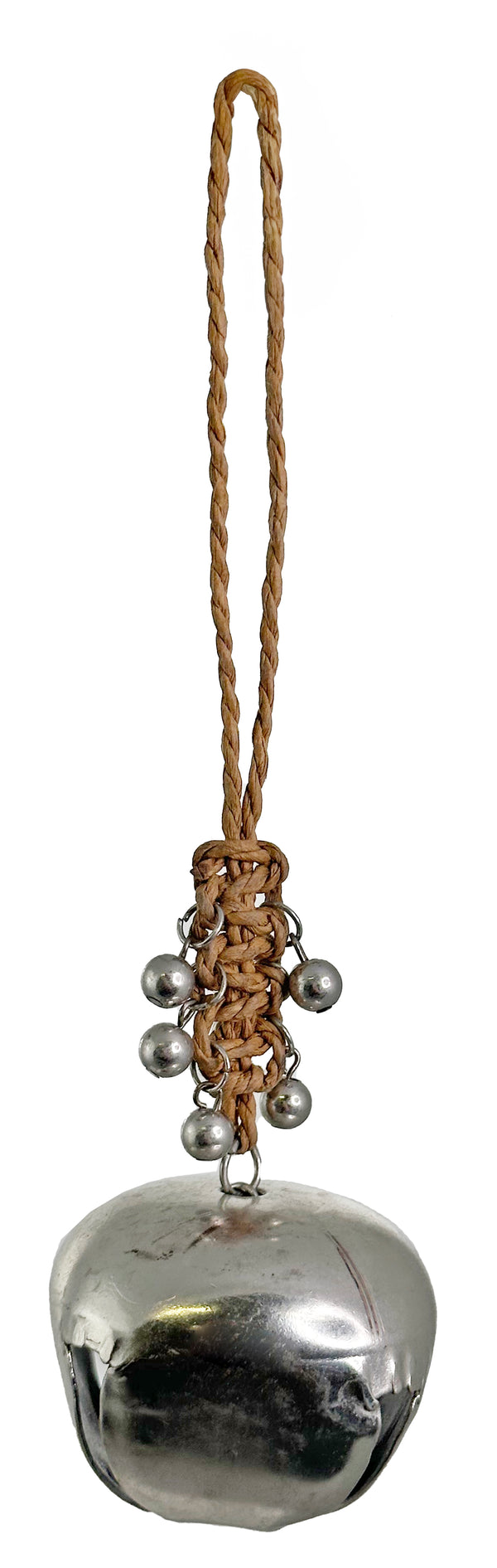 Jingle bell ornament silver 11cm