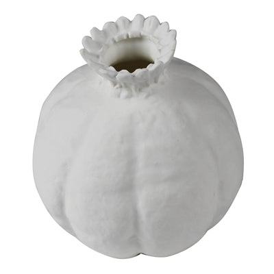 Poppy Pod Vase, Bone China