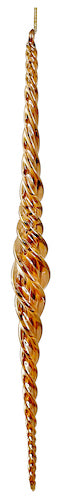 Glass spiral icicle gold lustered 30cm