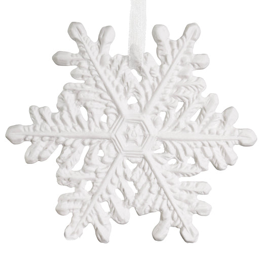 Porcelain snowflake white 9,2cm