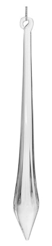 Glass icicle clear 12,5cm