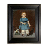Boy with Toy Soldier Painting Reproduction Print on Canvas
