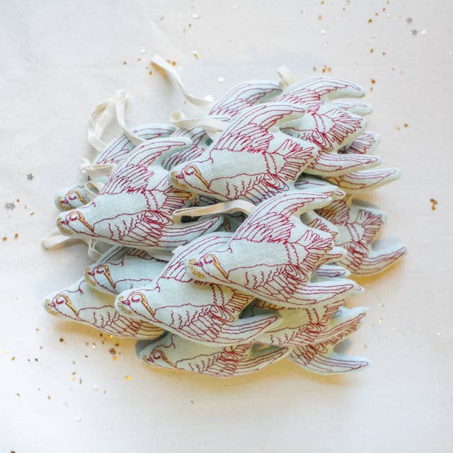 Noah Dove - Lavender & Cotton filled Ornament, Scented Token