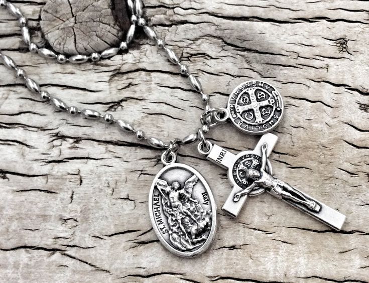 Antique Saint Prayer Pendant