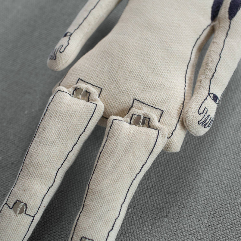 Automaton - Cotton Filled Ornament, Token, Doll, Embroidered