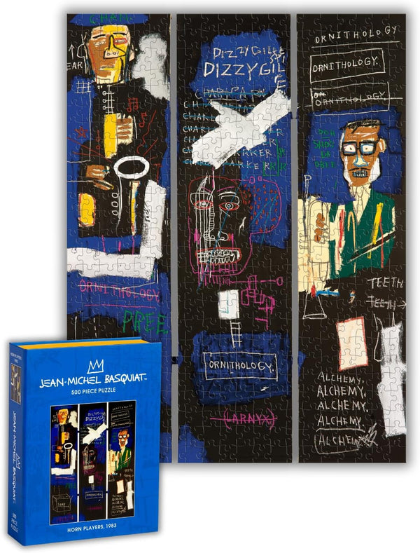 Puzzle 500 Book Basquiat Horn Players (Galison)