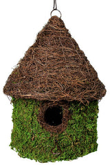 Bungalow Woven Birdhouse, Fresh Green