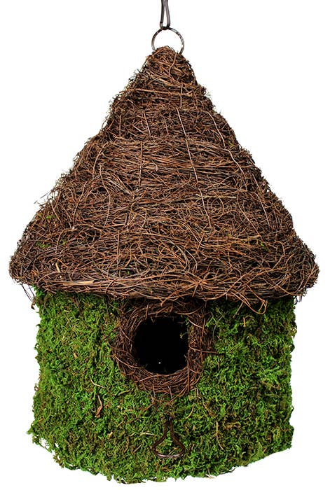 Bungalow Woven Birdhouse, Fresh Green