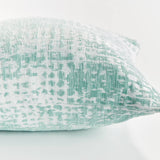 Hana Square Indoor-Outdoor Pillow 20", Teal Blue