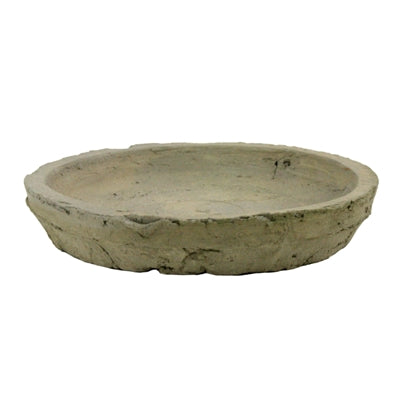 Rustic Terra Cotta Saucer 5.5 in - Moss Grey