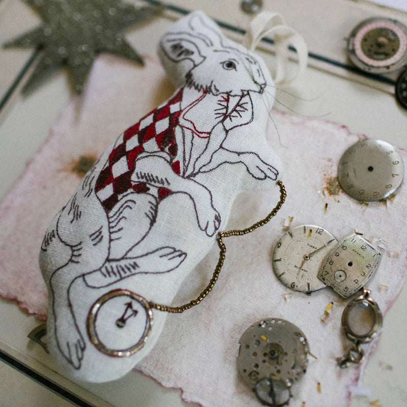 Handsome Hare, Rabbit, Cotton Ornament/Token