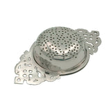 4-1/2" Nickel Plated Tea Strainer- Antique Vintage Style