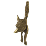 6-1/4" Antiqued Brass Fox Door Knocker