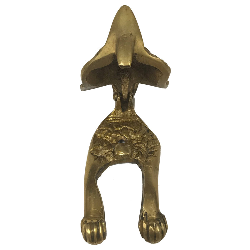 6-1/4" Antiqued Brass Fox Door Knocker