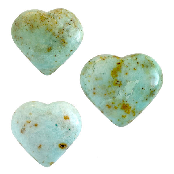 Chrysoprase Stone Heart, Peru