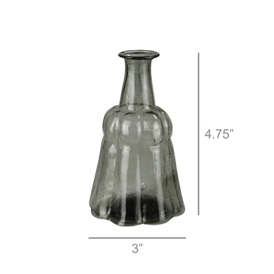 Puget Vase, Smoke Glass - Wide