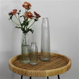 Melba Ribbed Vase, Glass - Lrg