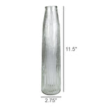 Melba Ribbed Vase, Glass - Lrg