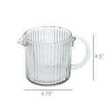 Glass Pitcher - Ribbed