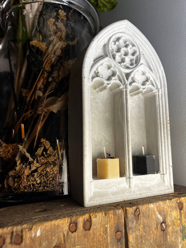 Concrete gothic altar