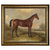 Hunter in a Landscape Framed Oil Painting Print on Canvas