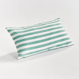 Grant Lumbar Indoor Outdoor Pillow, Teal Blue