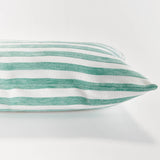 Grant Lumbar Indoor Outdoor Pillow, Teal Blue