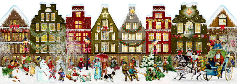 Free-standing Christmas Street Special Advent Calendar