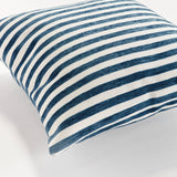 Grant Square Indoor-Outdoor Pillow 24", Navy Blue