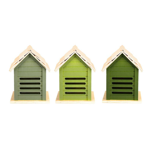 Shades of Green Ladybug House, 3 Asst. Colors