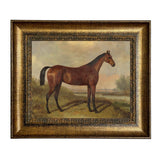 Hunter in a Landscape Framed Oil Painting Print on Canvas