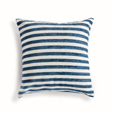 Grant Square Indoor-Outdoor Pillow 20", Navy Blue