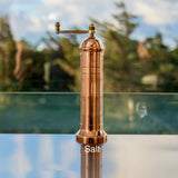 Copper 9" salt grinder